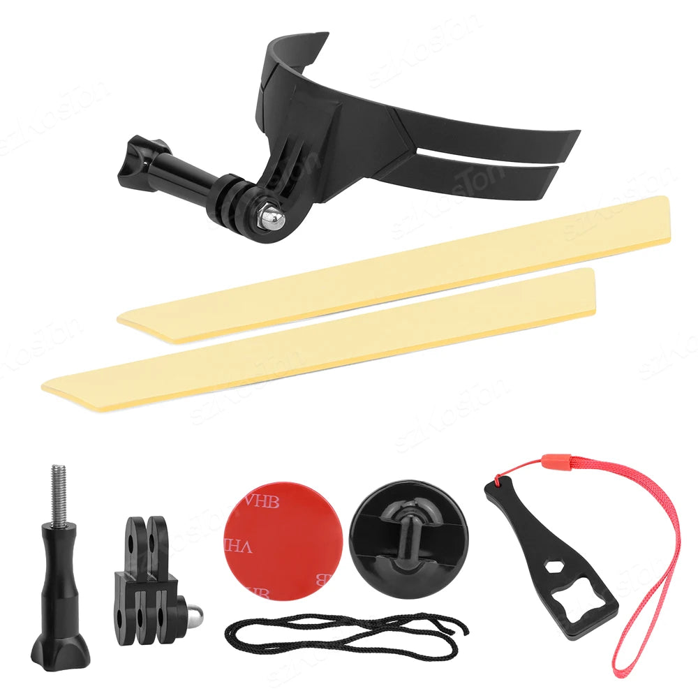 Motorcycle Helmet Chin Mount For DJI OSMO Action 6/5/4/3 GoPro 13 12 11 10 9 8 Full Face Camera Holder Riding Gear Accessory