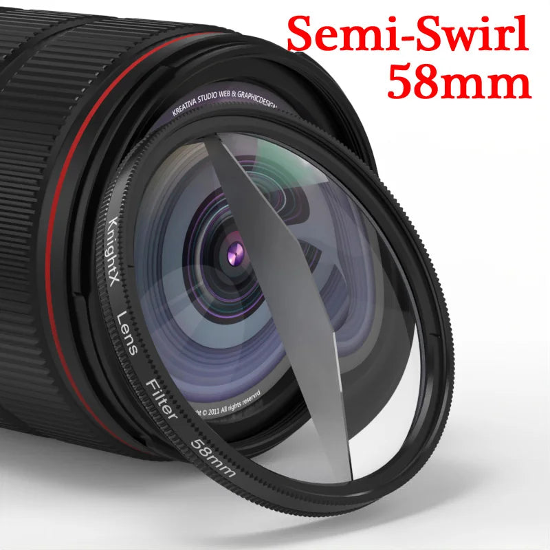 Camera Prism Filter Split Kaleidoscope 52mm 55mm 58mm 67mm 72mm 77mm Photography Accessories mcuv ND CPL Star Glass mobile phone