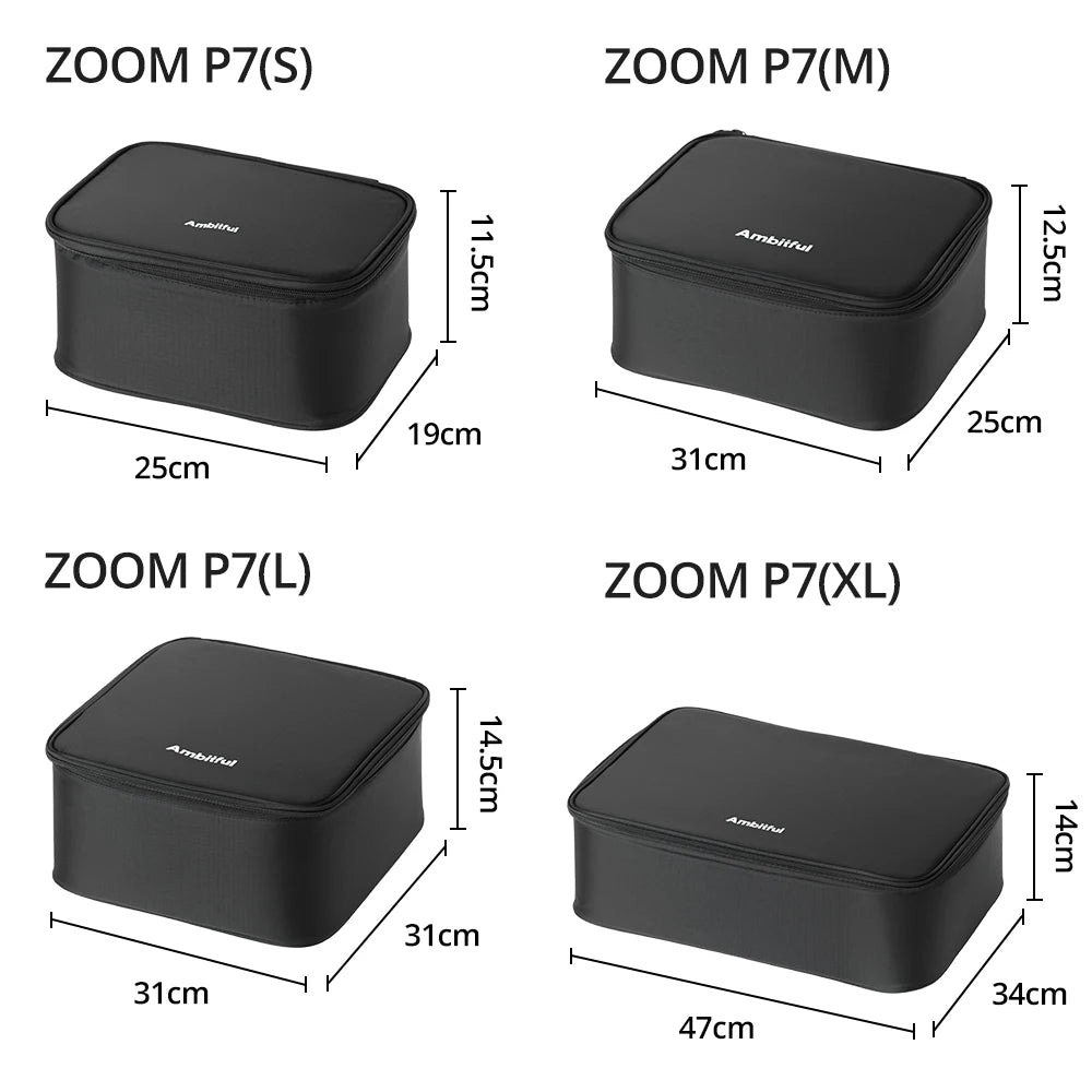 Ambitful ZOOM P7II XL Photography Storage Bag Traveling Bag for DLSR Camera Lens Drone DJI GODOX Osmo 360 X5 X4 Ace Pro 2 GoPro