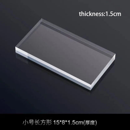 Transparent Acrylic Plate Photo Background Cosmetics Still Life Product Posing Photography Props Geometry Shooting Display