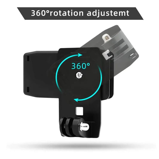 Anti-Slide 360° Rotary Action Cam Sports Camera Quick Clip Backpack Strap Mount Clamp Holder for GoPro DJI OSMO Travel Vlogging