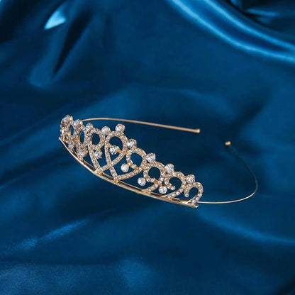 1pc Simple Fashionable Ladies' Princess Crown Hair Accessory Birthday Party Photography Jewelry Decoration Adult Gift Crown