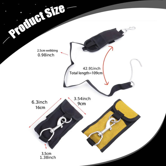 Scuba Diving Reef Hook Heavy Duty Nylon Drift Hook Gear Underwater Photography Accessories for Drift Divers