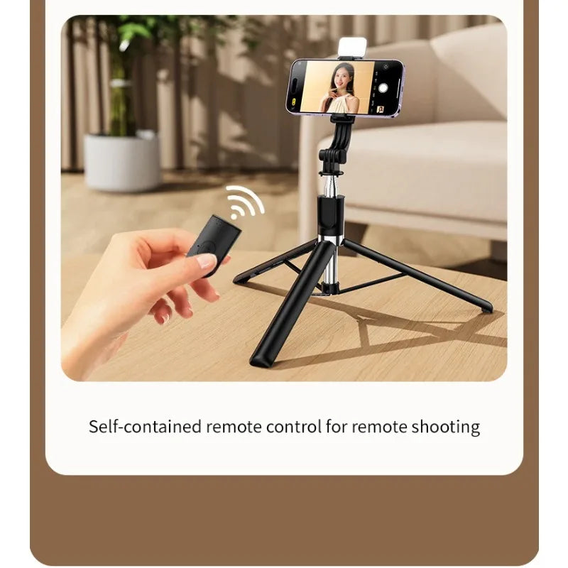 Bluetooth selfie stick 1.7MR1L/R1LS mobile tripod mini expandable phone holder for selfies, videos, and photography