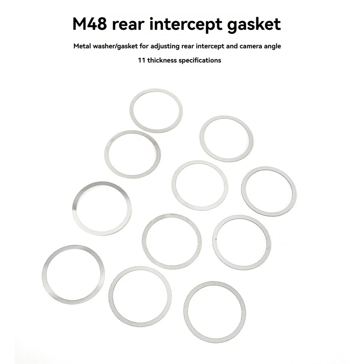 A72P Flanges 0.1-1MM Multiple Specifications Stainless Steel Flange Gasket Camera Photography Astronomy Telescope Part M48