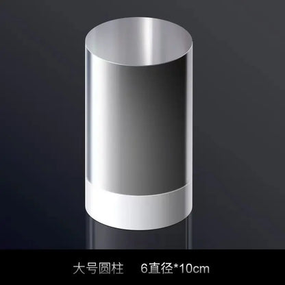 Transparent Acrylic Plate Photo Background Cosmetics Still Life Product Posing Photography Props Geometry Shooting Display