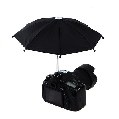Hot Sale 1PC Black DSLR Camera Umbrella Universal Hot Shoe Cover Photography Accessory Camera Sunshade Rainy Holder Accessories