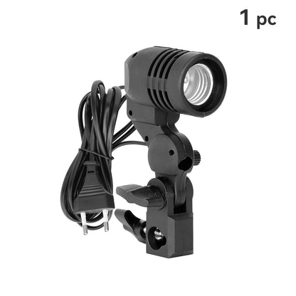 Single Head Bulb Holder E27 Socket Flash Umbrella Bracket Photo Lighting Bulb Holder For Photography Studio Accessories US EU