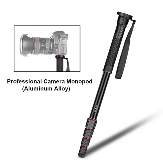 ABAC-Aluminium E222 Camera Monopod Mount Adapter Photography Walking Stick Lightweight For Canon Sony Video Camera