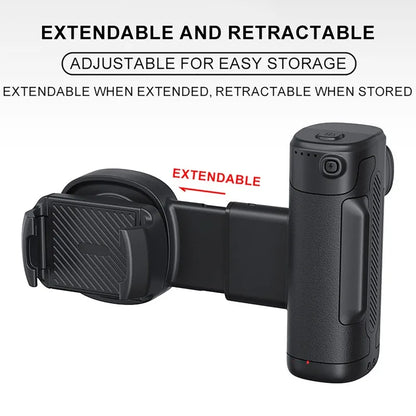 Mobile Phone Fill Light Aid Portable Handle Mobile Camera Assistant with Bluetooth LED Selfie Light for Outdoor Photography