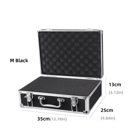 Aluminum Alloy Frame Protective Suitcase Box for Microphones Sound Card Storage Bag for Cameras Accessories