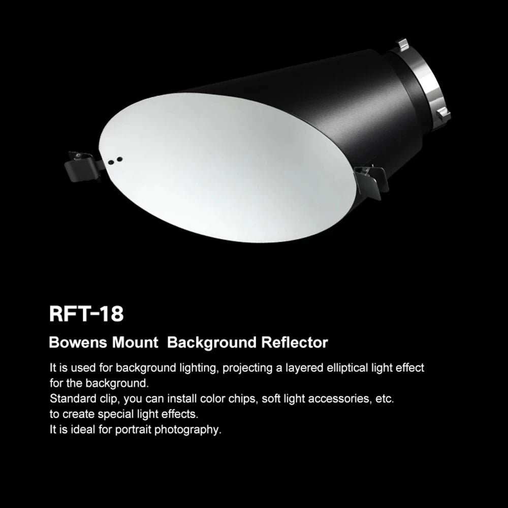 Godox Bowens Mount Standard Reflector RFT-13/14/17/18/19 SN05 Beam Tube Snoot for Studio Bowens Strobe Flash / Led Video Light
