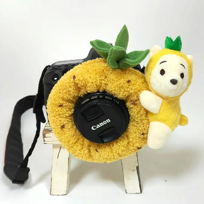 Camera Lens Buddy Baby Photography Attracts Stuffed Plush Toys Knitted Camera Lens Companion Photography Accessories
