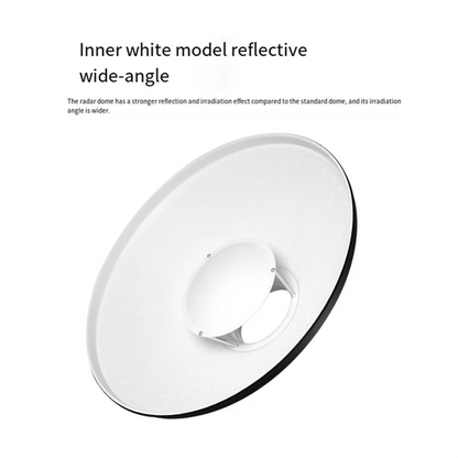 Beauty Dish Reflector 30Cm For Studio Portrait Photography Accessory With Honeycomb Grid For Precise Lighting Control