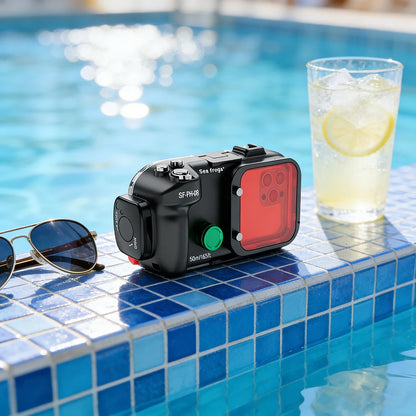 Seafrogs snorkeling Waterproof Cell Phone Case For iPhone 17 16 15 Pro 13 14 Pro 14 Pro Max  40M Pool photography accessories