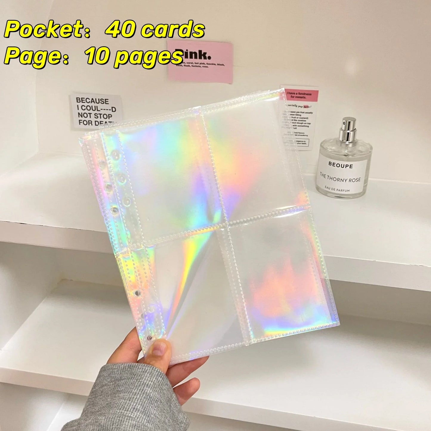 1-4 Grids INS Girl Album Small Card Collect Album Multi-Pockets Photo Card Binder Top Loading Photo Sheet Protector Collect Card