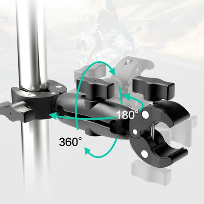 Camera Mount Adapter Motorcycle Handlebar Clip Camera Crab Clamp For Camera Gopro LED Light Filming Studio Cycling Mobile Phone