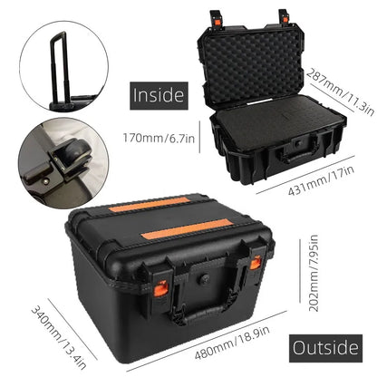 Pre Cut Foam Hard Case Waterproof Shockproof Camera Photography Gun Hard Case Tool Box For Camera Equipment Tools Storage