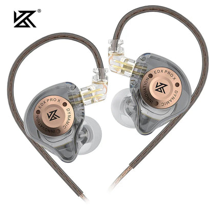 KZ EDX PRO X Dynamic Drive Earphones HIFI Bass Earbud DJ Music Cancelling Sport Headsets 2PIN Cable KZ ZSTX ZSNPRO X ZS10PRO ZVX