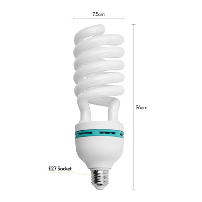 Andoer Spiral Fluorescent Light Bulb 135W 5500K Daylight E27 Socket Energy Saving for Studio Photography Video Lighting
