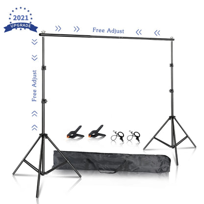 Photo Studio Background Photography Backdrop Stands  Backdrops Chromakey Green Screen Support System Frame Carry Bag Light Kits