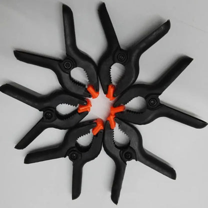 6pcs 2inch Spring Clamps Heavy Duty Plastic For Background Muslin Canvas Paper Chromakey Screen Clip Photo Studio Carpenter Tool