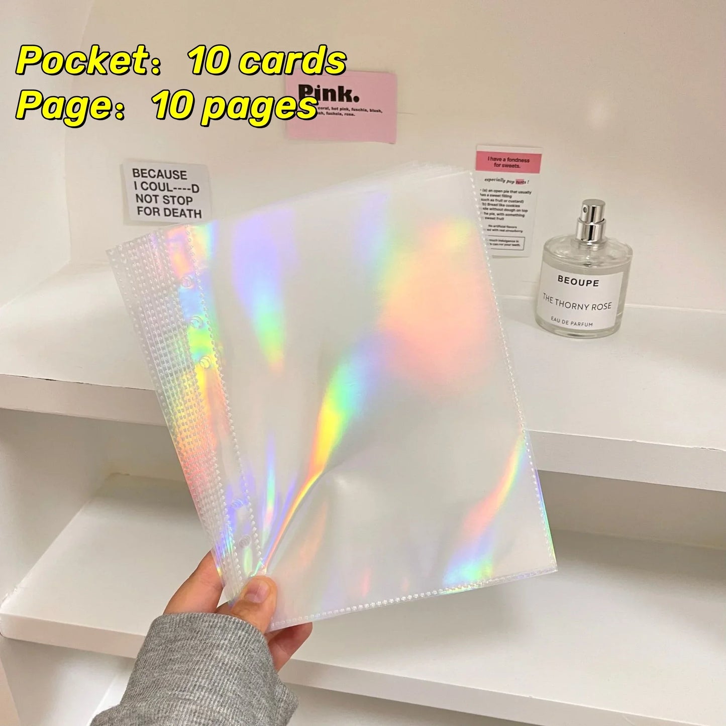 1-4 Grids INS Girl Album Small Card Collect Album Multi-Pockets Photo Card Binder Top Loading Photo Sheet Protector Collect Card