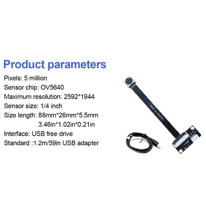 OV5640 5 Million Video Camera Module All-in-one Auto-Focus Fixed-Focus USB Drive-Free Module For Notebook Electronic Component