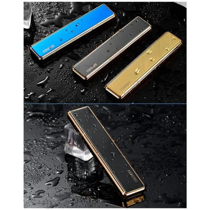 Mini Windproof USB Rechargeable Lighter Touch Metal Electronic Flameless Lighter Cigarette Cigar Accessories Men Gadgets Gifts
