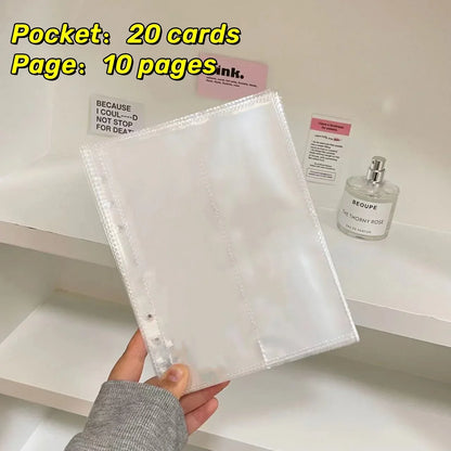 1-4 Grids INS Girl Album Small Card Collect Album Multi-Pockets Photo Card Binder Top Loading Photo Sheet Protector Collect Card