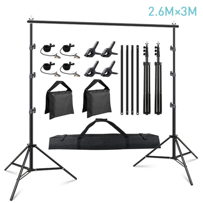 Backdrop Stand Video Photo Video Studio Background Support System Kit With Carry Bag For Photography Party Event Stand