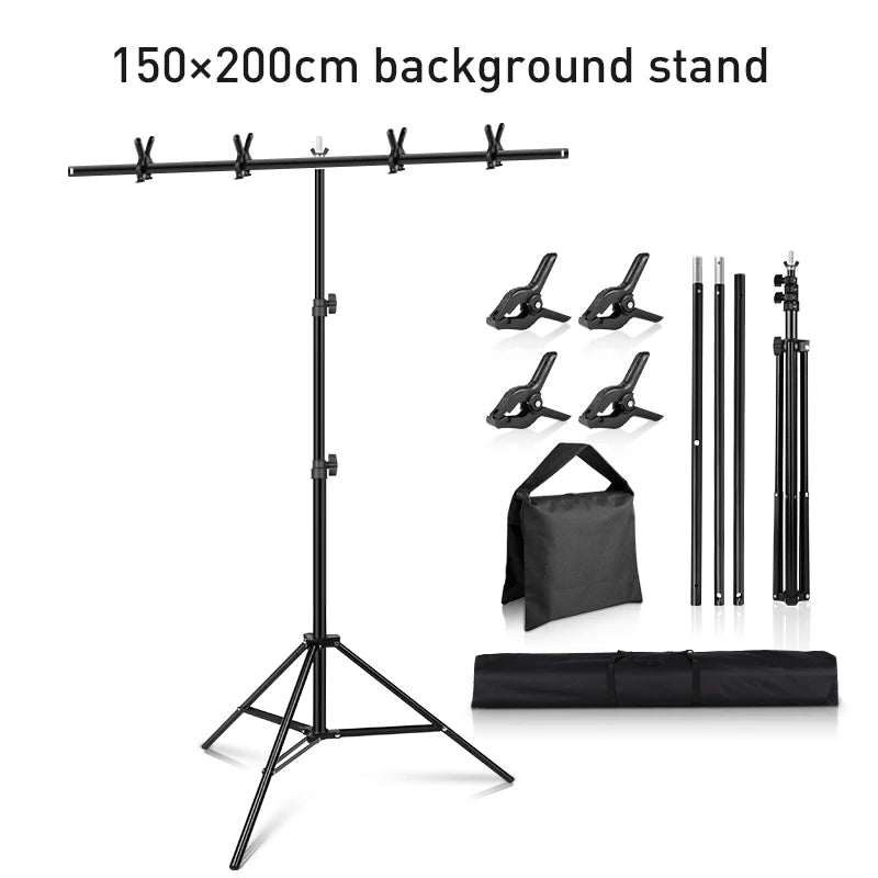 Backdrop Stand Video Photo Video Studio Background Support System Kit With Carry Bag For Photography Party Event Stand