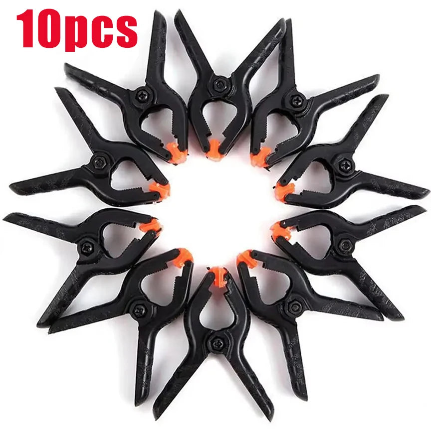 6pcs 2inch Spring Clamps Heavy Duty Plastic For Background Muslin Canvas Paper Chromakey Screen Clip Photo Studio Carpenter Tool