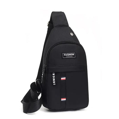 Men's and women's adjustable breast pockets, single-shoulder diagonal cross Oxford fabric breast pockets