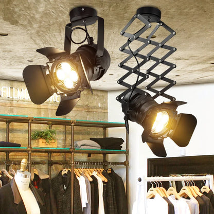 Modern LED chandelier photo studio chandelier industrial wind ceiling lamp restaurant foldable interior decorative lighting