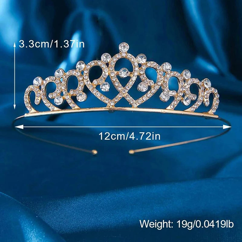 1pc Simple Fashionable Ladies' Princess Crown Hair Accessory Birthday Party Photography Jewelry Decoration Adult Gift Crown