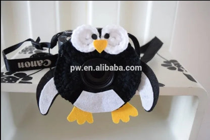 Camera Lens Buddy Baby Photography Attracts Stuffed Plush Toys Knitted Camera Lens Companion Photography Accessories