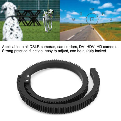 Adjustable Follow Focus Len Gear Ring Adjustable Follow Focus Len Gear Ring Belt for SLR DSLR Camera Camcorder Camera Accessory