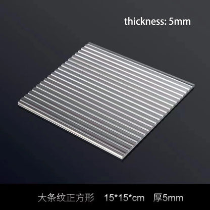 Transparent Acrylic Plate Photo Background Cosmetics Still Life Product Posing Photography Props Geometry Shooting Display