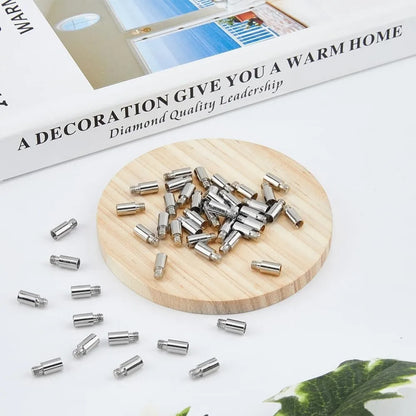 50Pcs Scrapbook Extension Screws Photo Albums Extension Post Replacements 12x5mm Binding Screws Platinum Extention