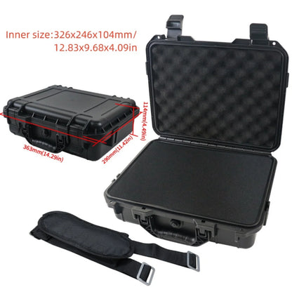 Equipment Hard Case with Pre-cut Sponge and Single Crossbody Strap, for Camera Photography Safety Toolbox Portable Case Suitcase