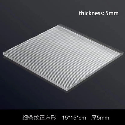 Transparent Acrylic Plate Photo Background Cosmetics Still Life Product Posing Photography Props Geometry Shooting Display