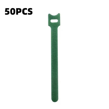 10/30/50Pcs Reusable Hook And Loop Cable Ties Fastening Strap Multi-Purpose Wire Organizers For Computer/TV/Electronic Devices