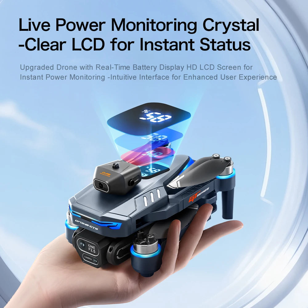 Lenovo GT8 drone 8K HD dual camera aerial photography obstacle avoidance with large screen brushless four-axis aircraft dron