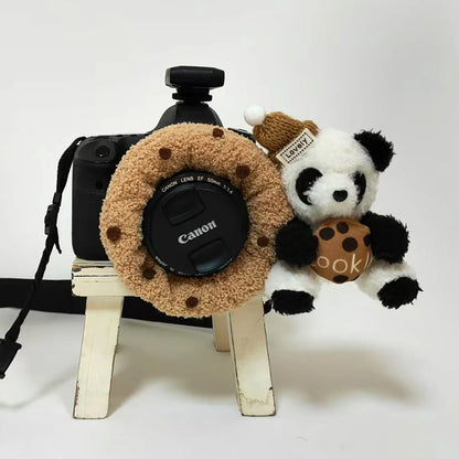 Camera Lens Buddy Baby Photography Attracts Stuffed Plush Toys Knitted Camera Lens Companion Photography Accessories