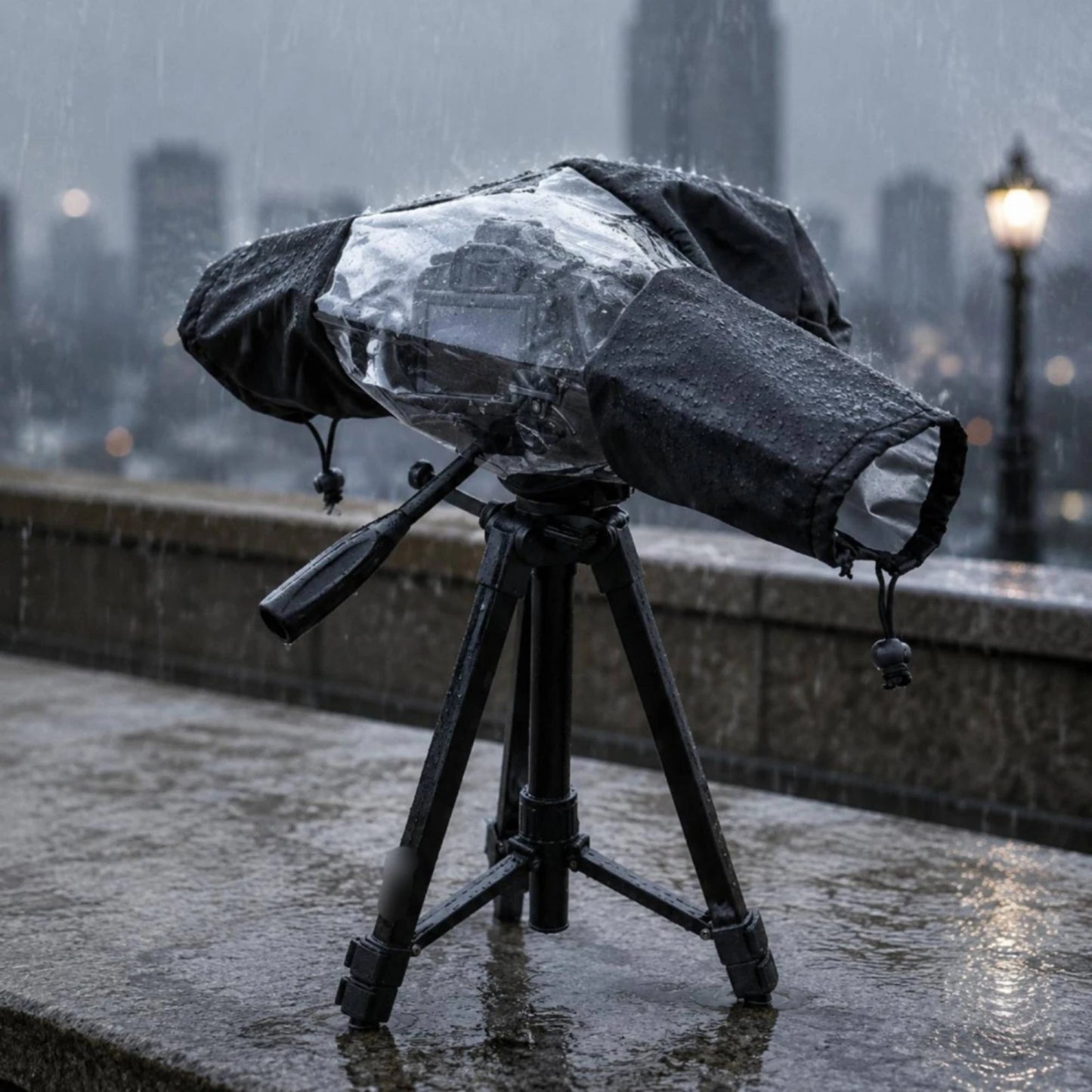 DSLR Rain Cover Weather Protection Camera Lens Rain Cover Lens Jacket Folds Flat Photo Gear Long-Lasting Nylon for Outdoor