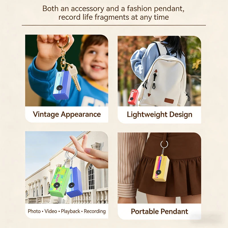 Portable X7 Thumb Camera Keychain Camera Retro Support Memory Card 1080p Very Small Camcorder Video Recorder Tools With Flash