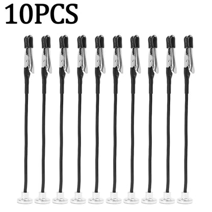 10/5PCS Magnetic Flexible Alligator Clip Electric Test Crocodile Clip for DIY Note Card Clamps Kitchen Menu Holder Photo Clips