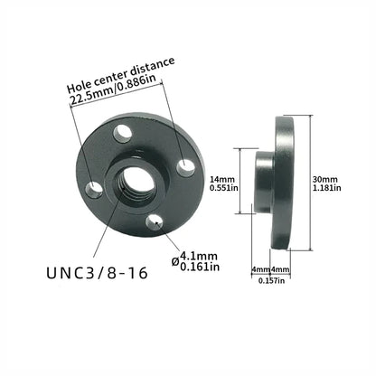 Mount Metal Base 40/50mm Hole 1/4-20,3/8-16,M6 Thread Screw Nut Adapter Tripod Bracket Cameras Flash Photography Accessories