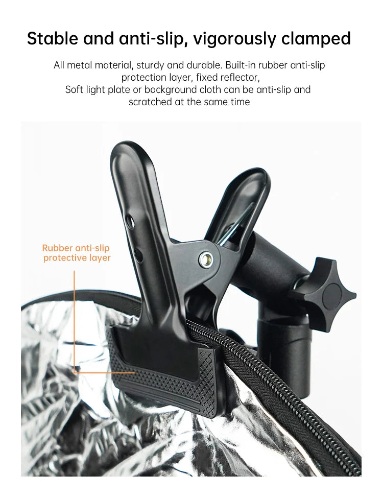 Fill Light Fixed Clamp Camera Live Streaming Background Board Bracket Strong Clamp Photography Reflector Plate Clamp